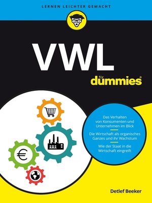 cover image of VWL für Dummies